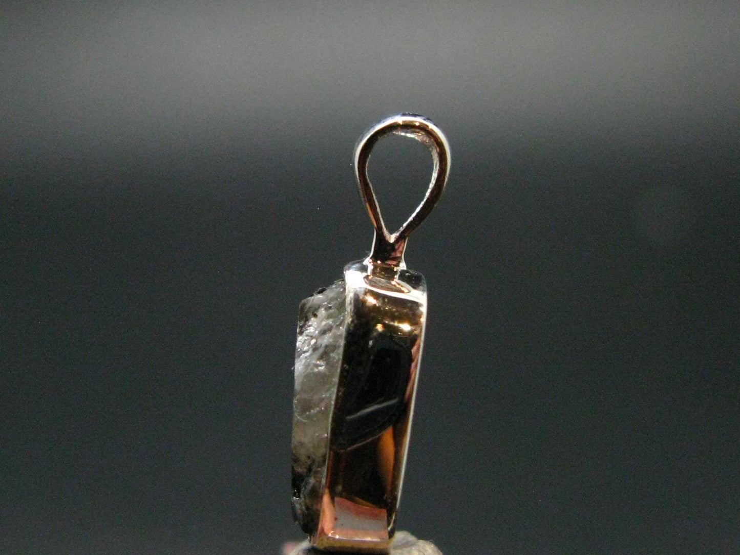 Phenakite Phenacite Crystal Silver Pendant From Russia - 0.7" - 1.27 Grams