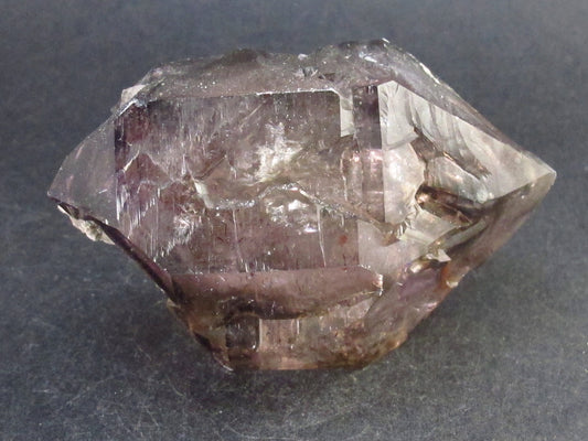 Elestial Amethyst Crystal Sceptered on Thin Stem from Zimbabwe - 122.9 Grams - 2.8"