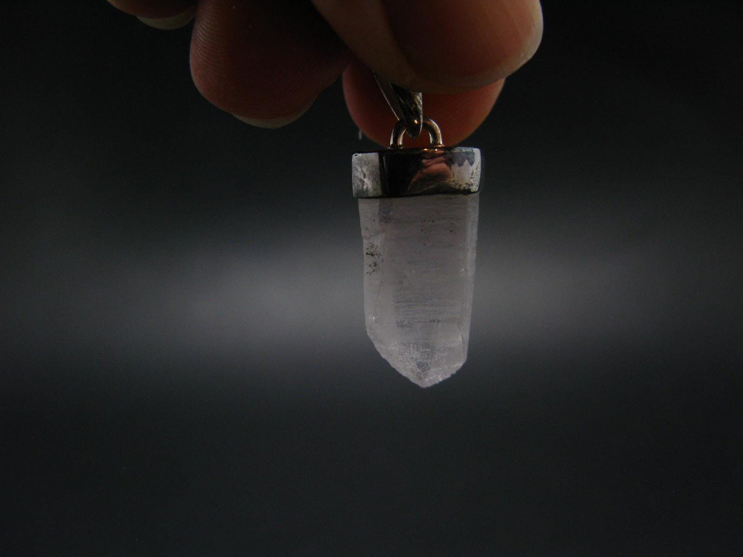 Vera Cruz Amethyst Silver Pendant From Mexico - 1.2" - 4.05 Grams