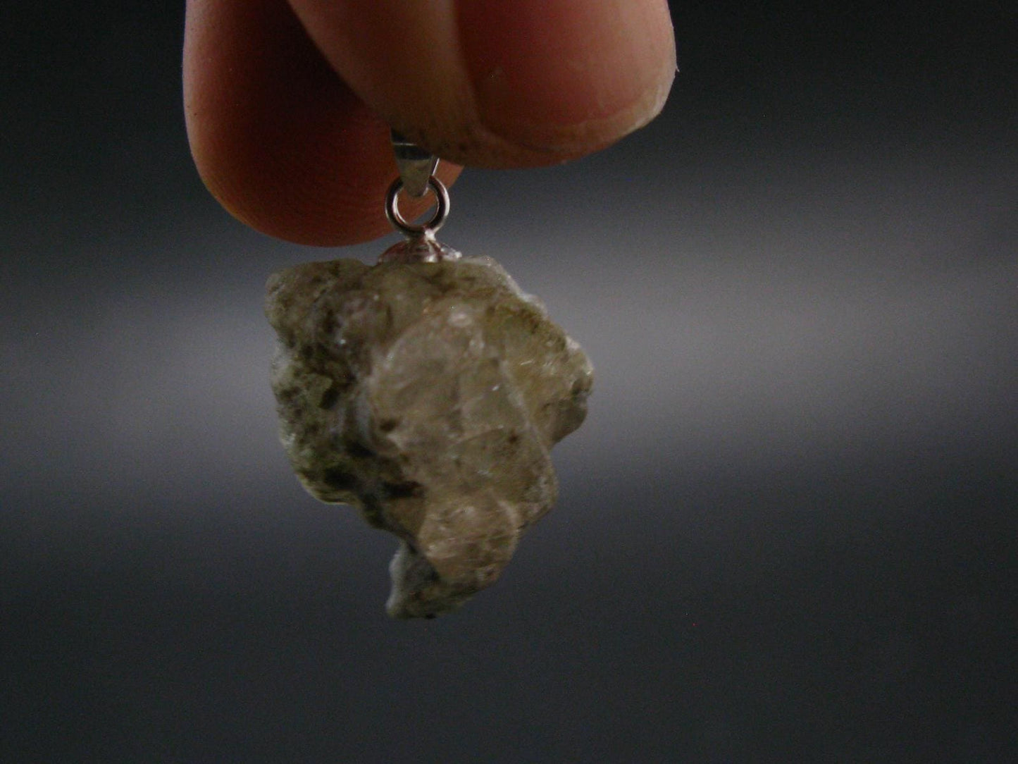 Phenakite Phenacite Crystal Silver Pendant From Russia - 0.9" - 3.38 Grams
