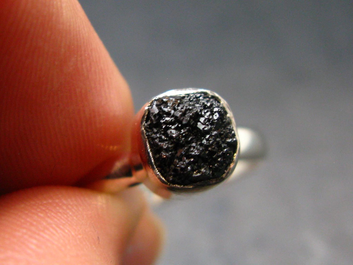 Terminated Brookite Crystal Silver Ring From Arkansas - Size 7 - 2.12 Grams
