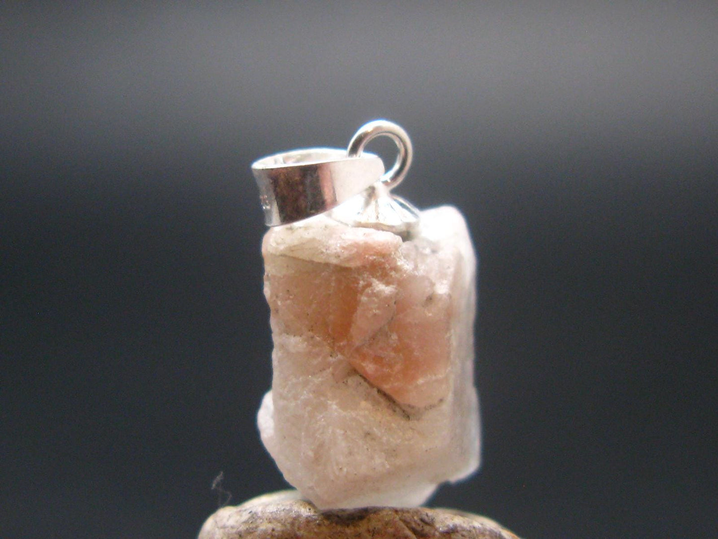Phenakite Phenacite Silver Pendant from Brazil - 0.7 Inches - 1.62 Grams