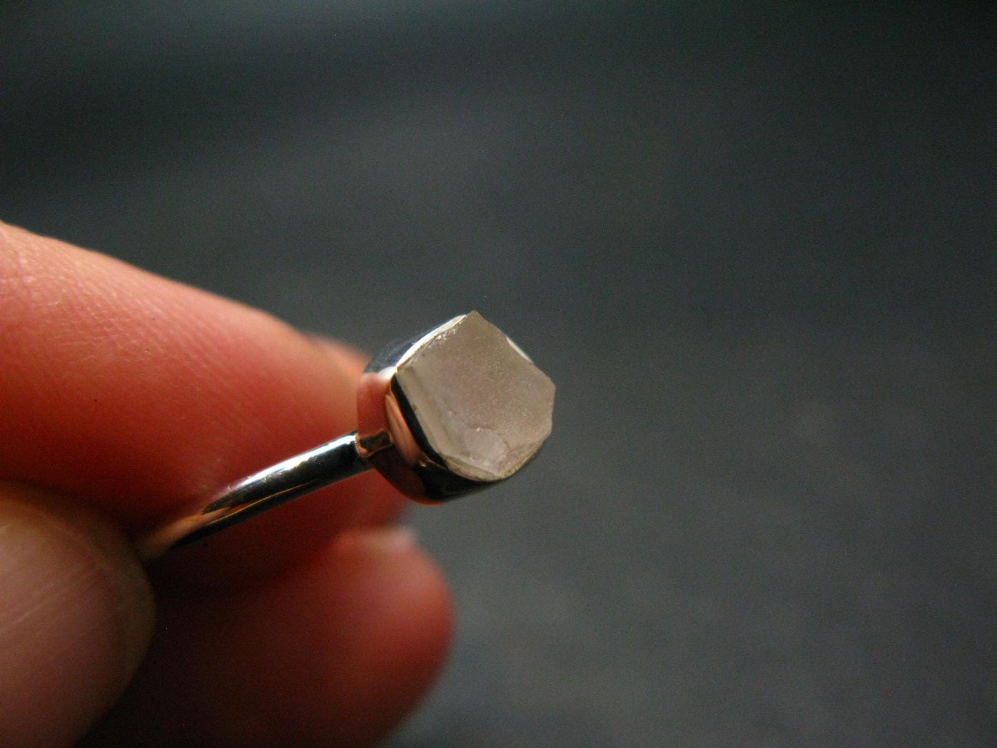 Phenakite Phenacite Sterling Silver Size 8 Ring from Nigeria - 1.95 Grams