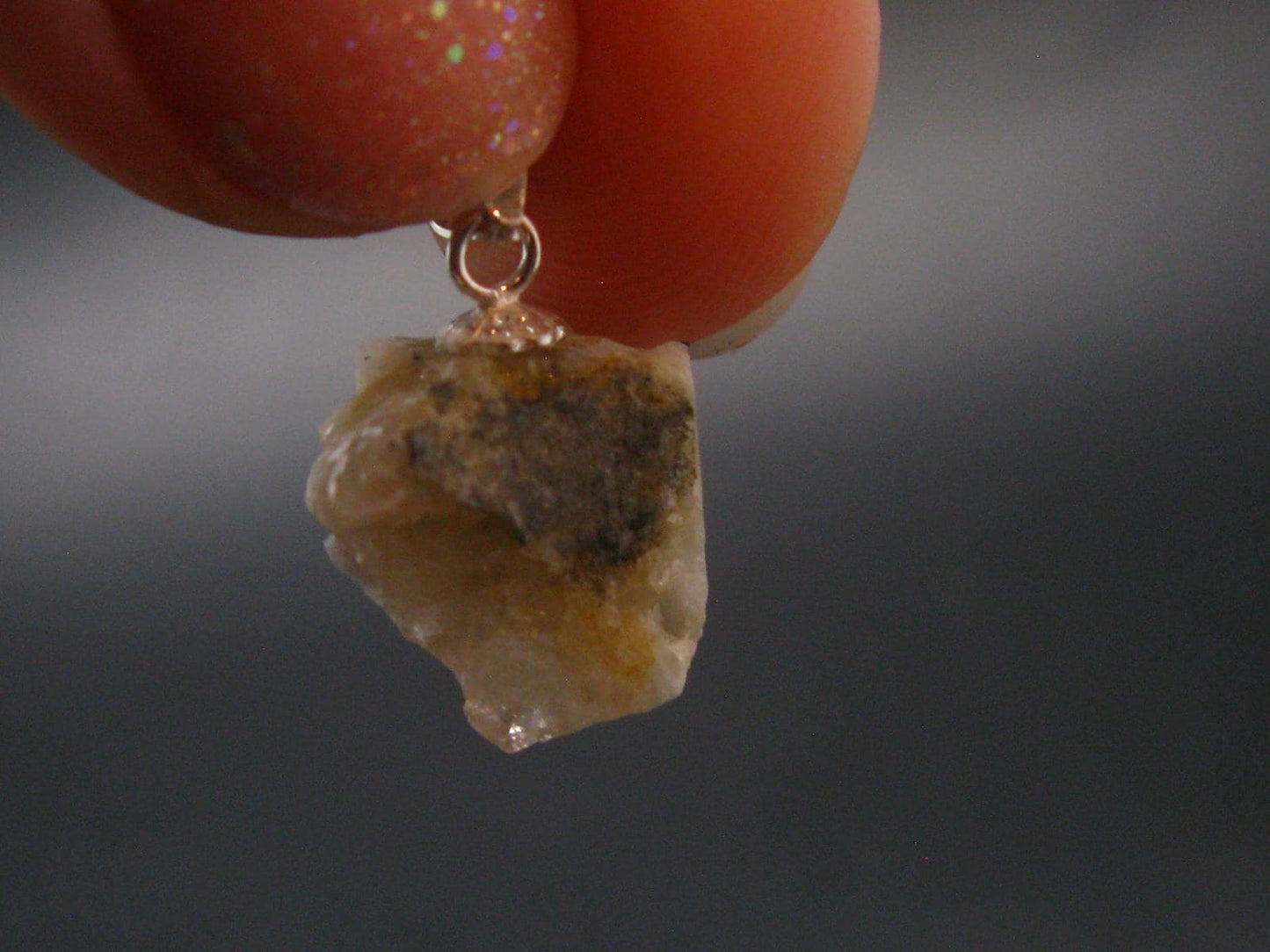Phenakite Phenacite, Fluorite & Beryl Silver Pendant from Russia - 0.7 Inches - 1.51 Grams