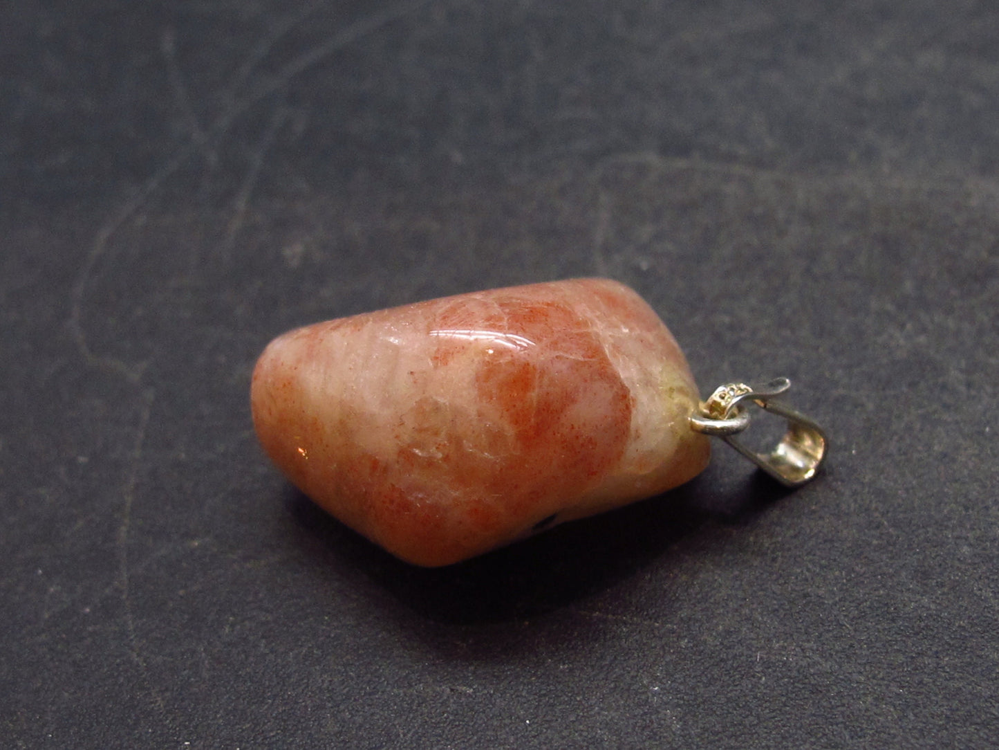 Romancing the Sunstone!! Sunstone Silver Pendant From Tanzania - 1.2"