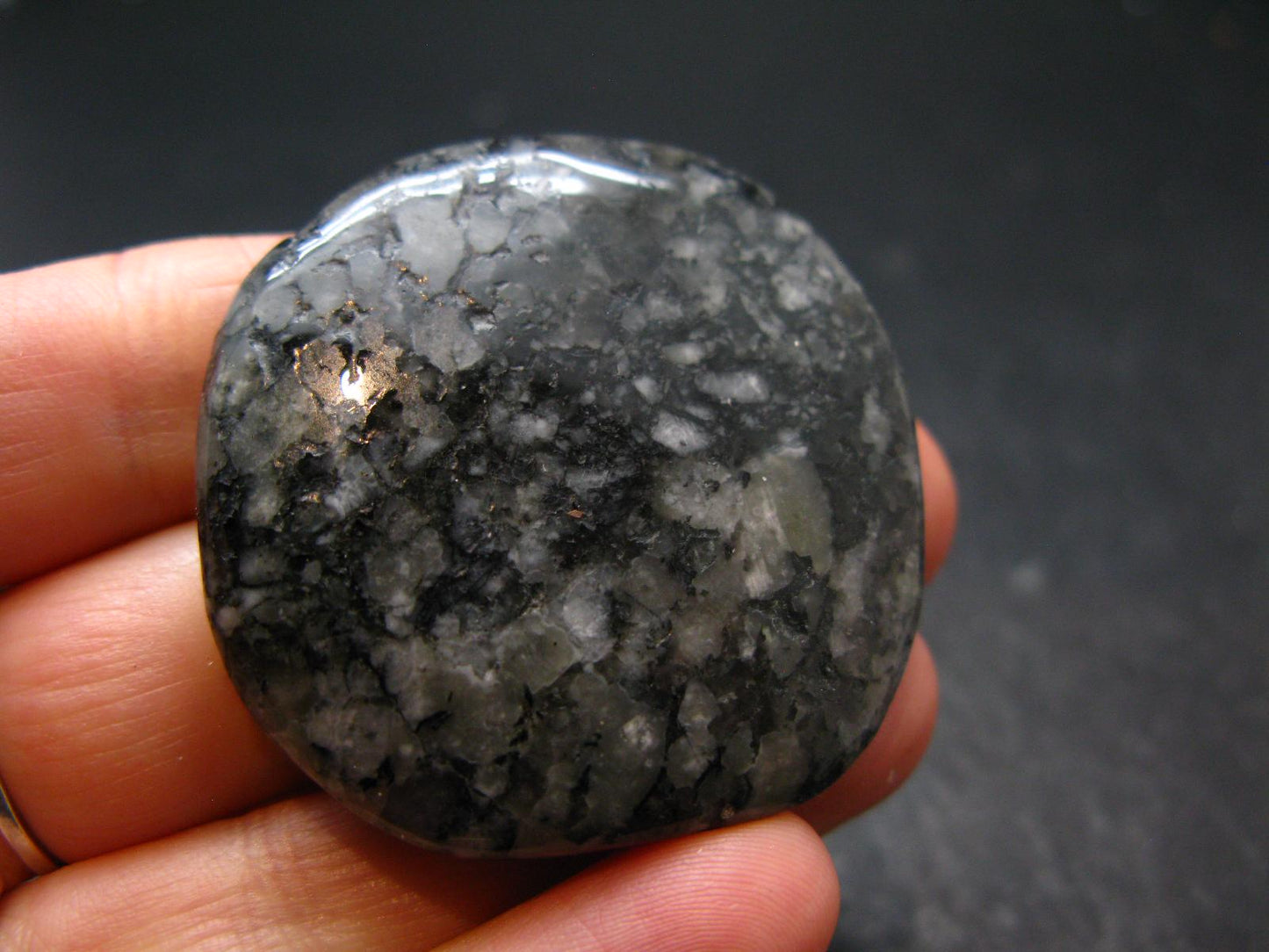Rare Impactite Tumbled Stone From Norway - 1.6" - 25.43 Grams