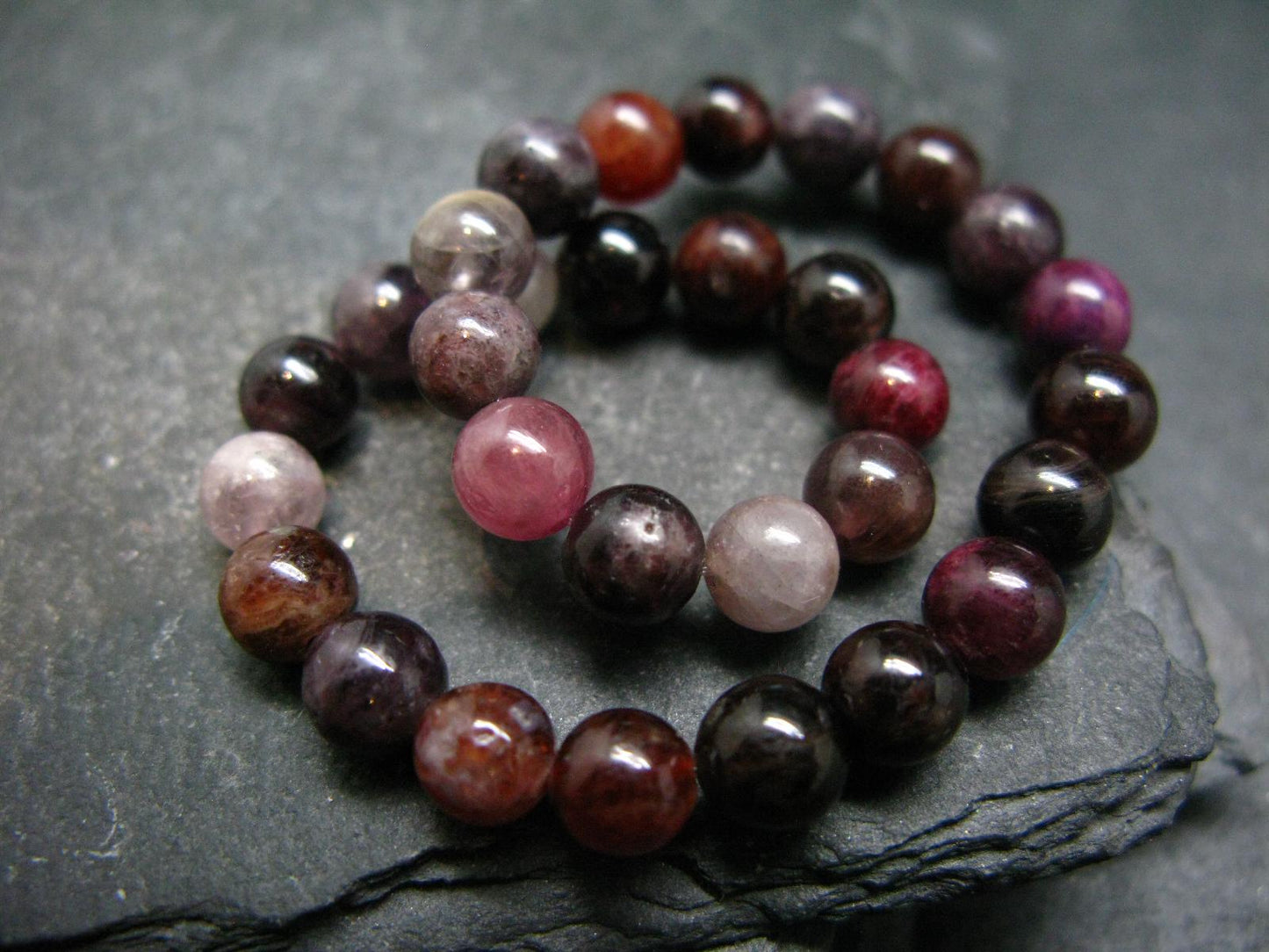 Spinel Genuine Bracelet ~ 7 Inches ~ 6mm Round Beads