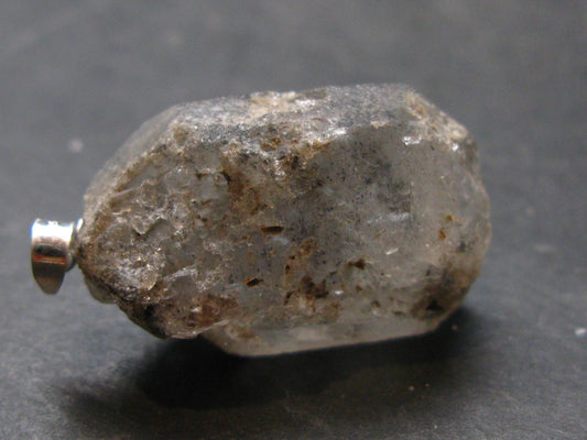 Nice Terminated Tibetan Black Quartz Pendant from Tibet - 1.3" - 9.2 Grams