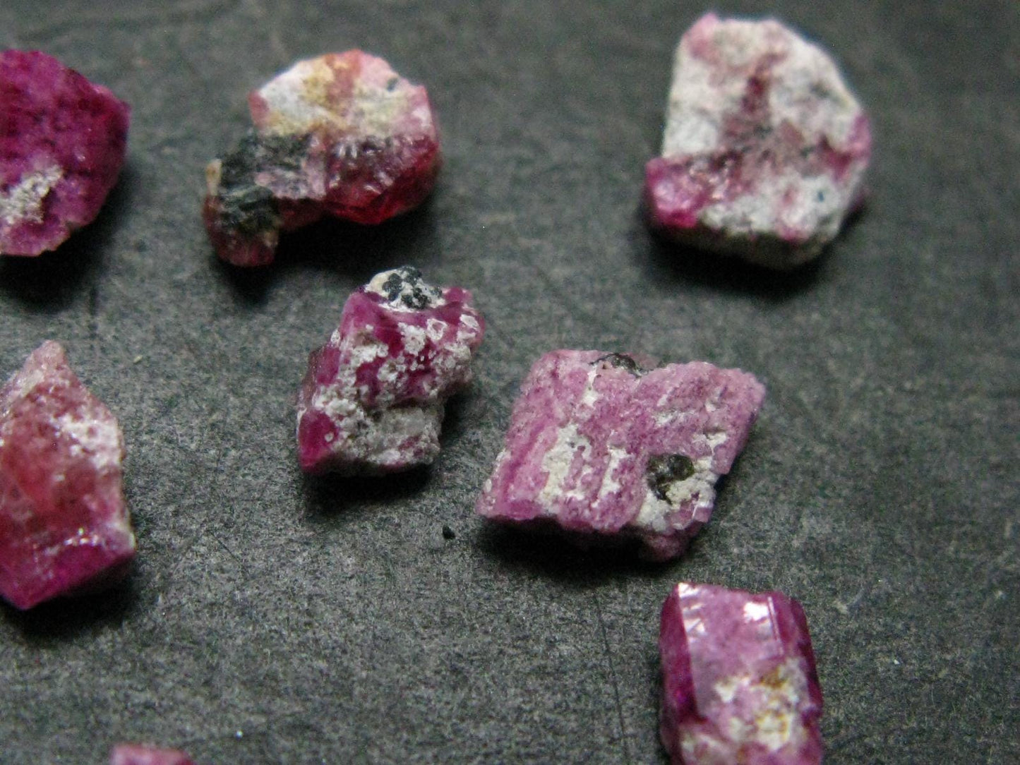 Nice Lot of 10 Bixbite Red Emerald Beryl Crystals From Utah USA - 6.31 Carats