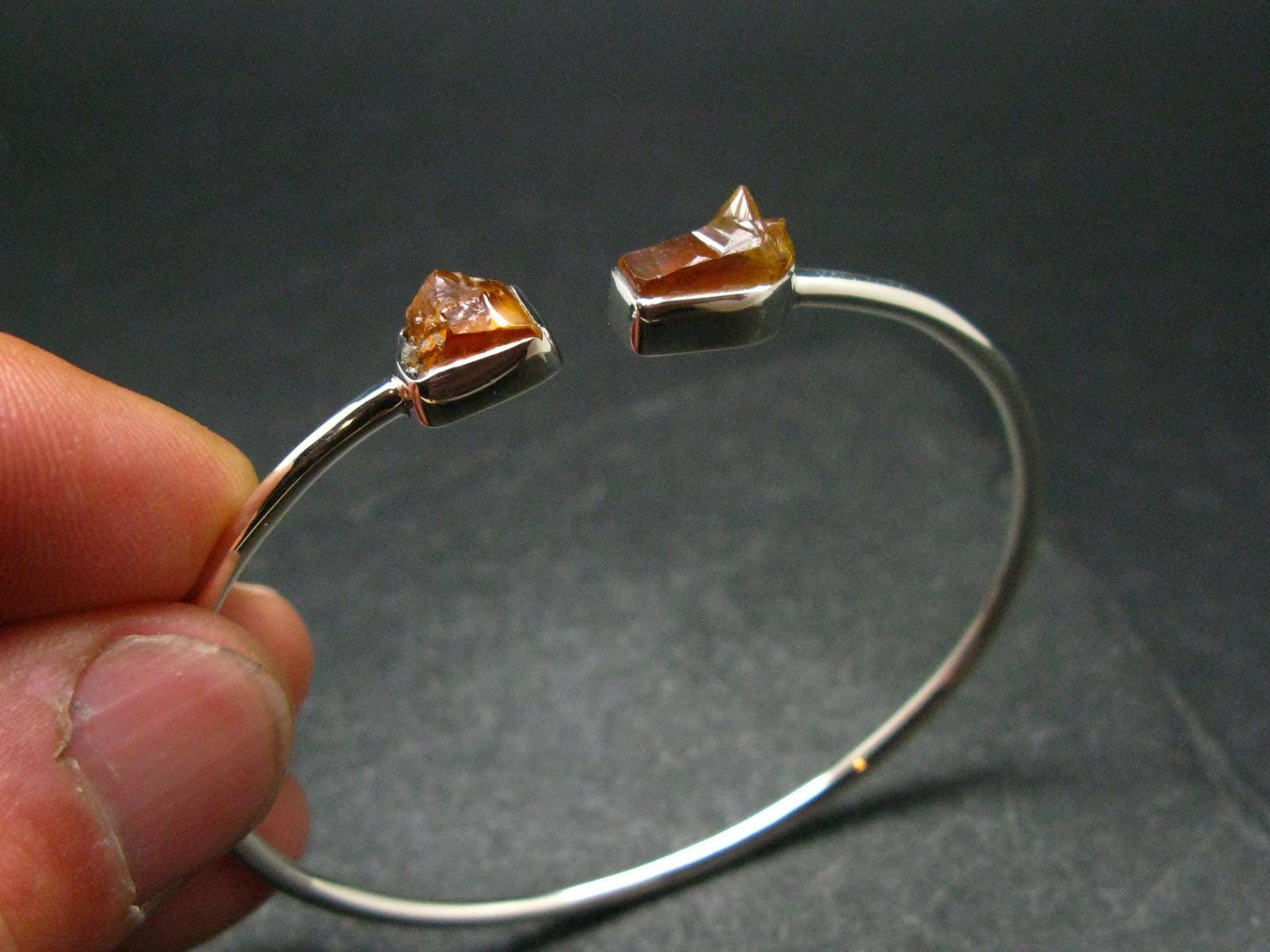 Zincite Zinkite Silver Twister Bracelet From Poland - 5.83 Grams