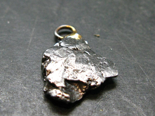 Large Campo Del Cielo Meteorite Pendant from Argentina - 0.7" - 3.0 Grams
