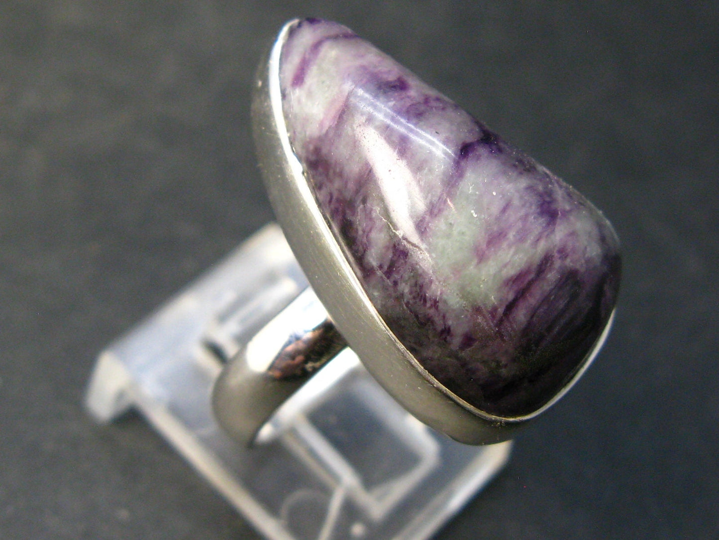 Very Rare Kammerrerite Chrome Clinochlore Silver Ring from Turkey - Size 6
