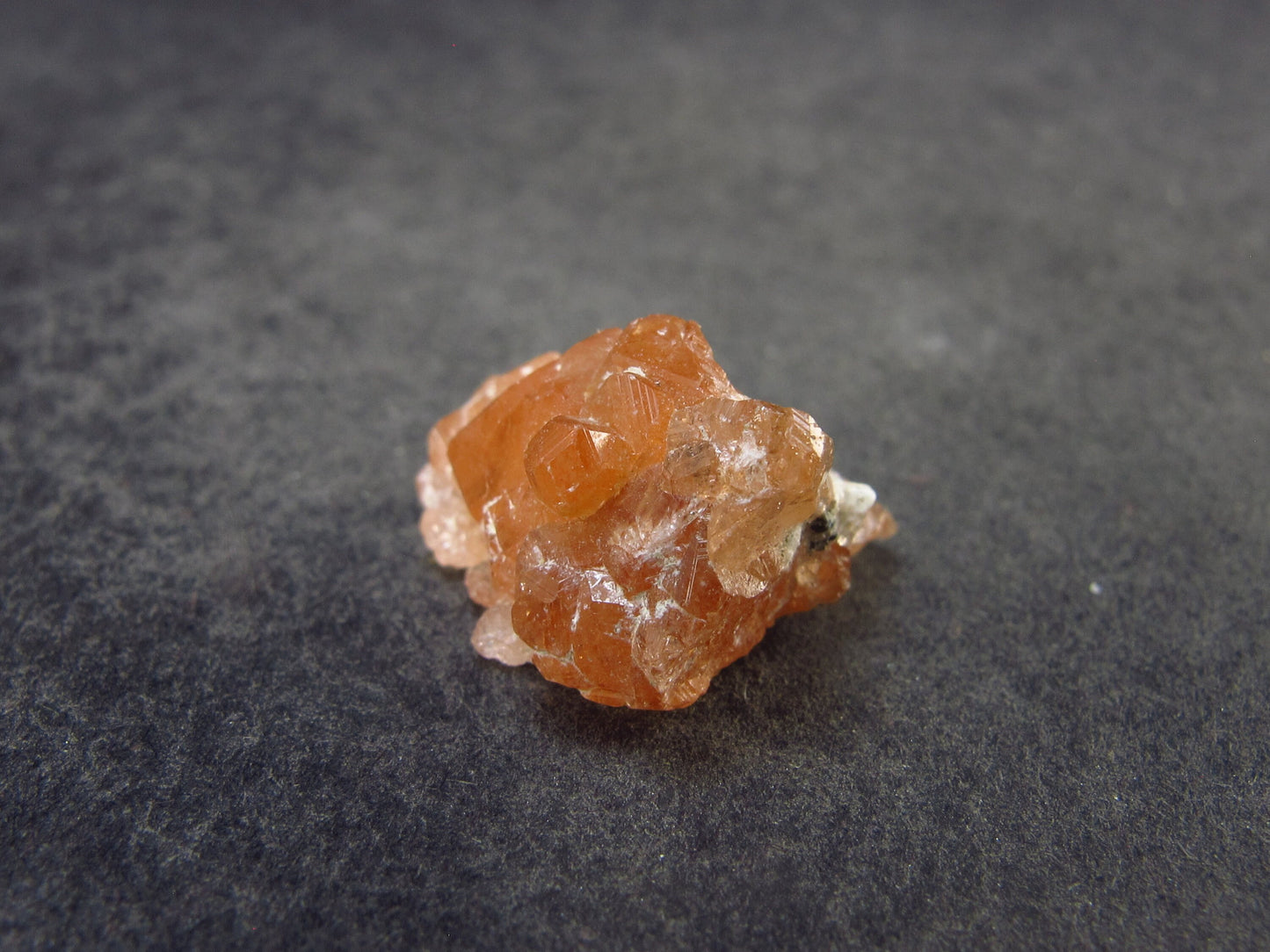 Hessonite Garnet Crystal from Jeffrey Mine, Quebec Canada - 0.7" - 2.8 Grams