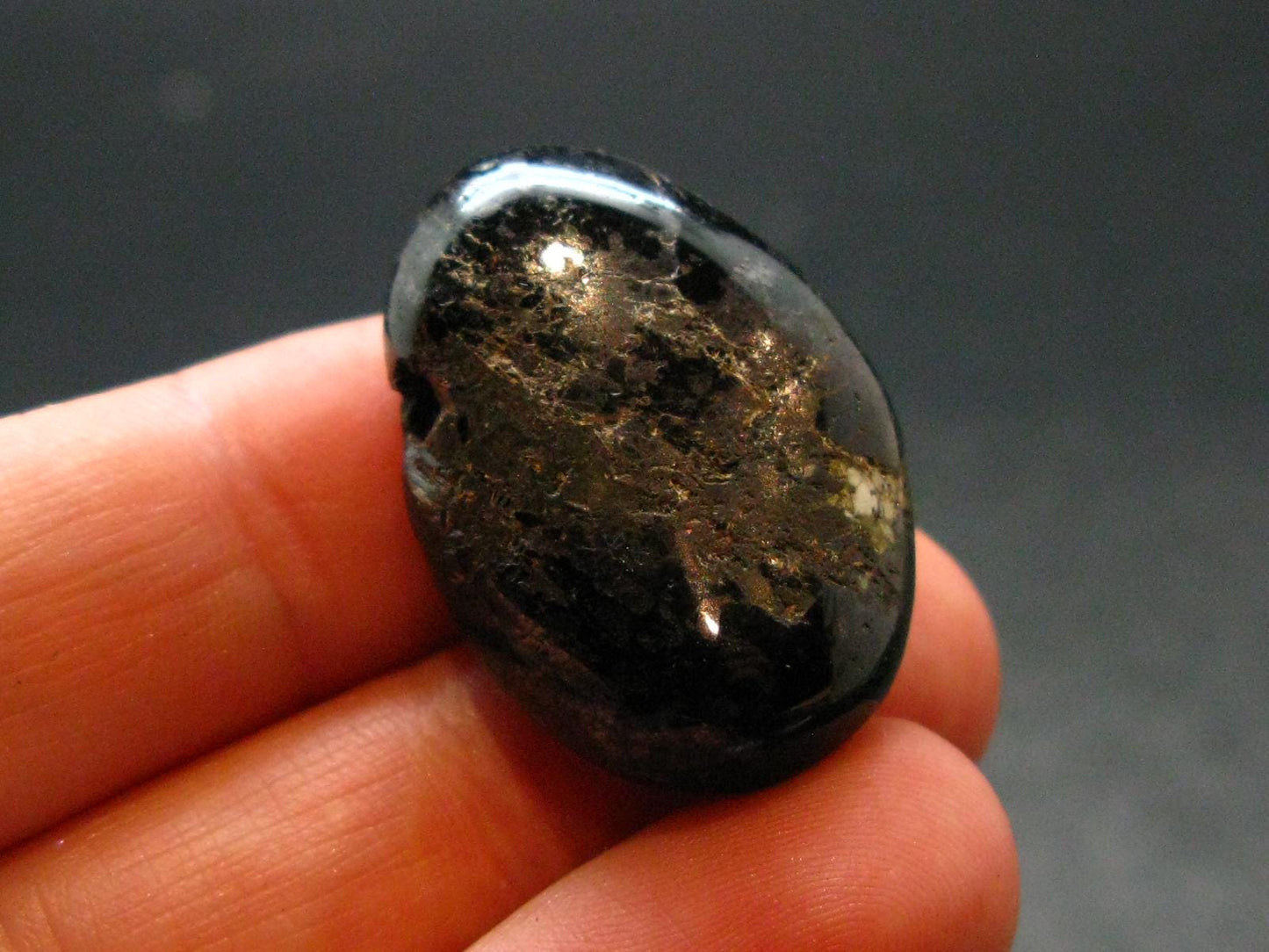 Nuumite Nuummite Metal Free Pendant From Greenland - 1.1" - 12.85 Grams