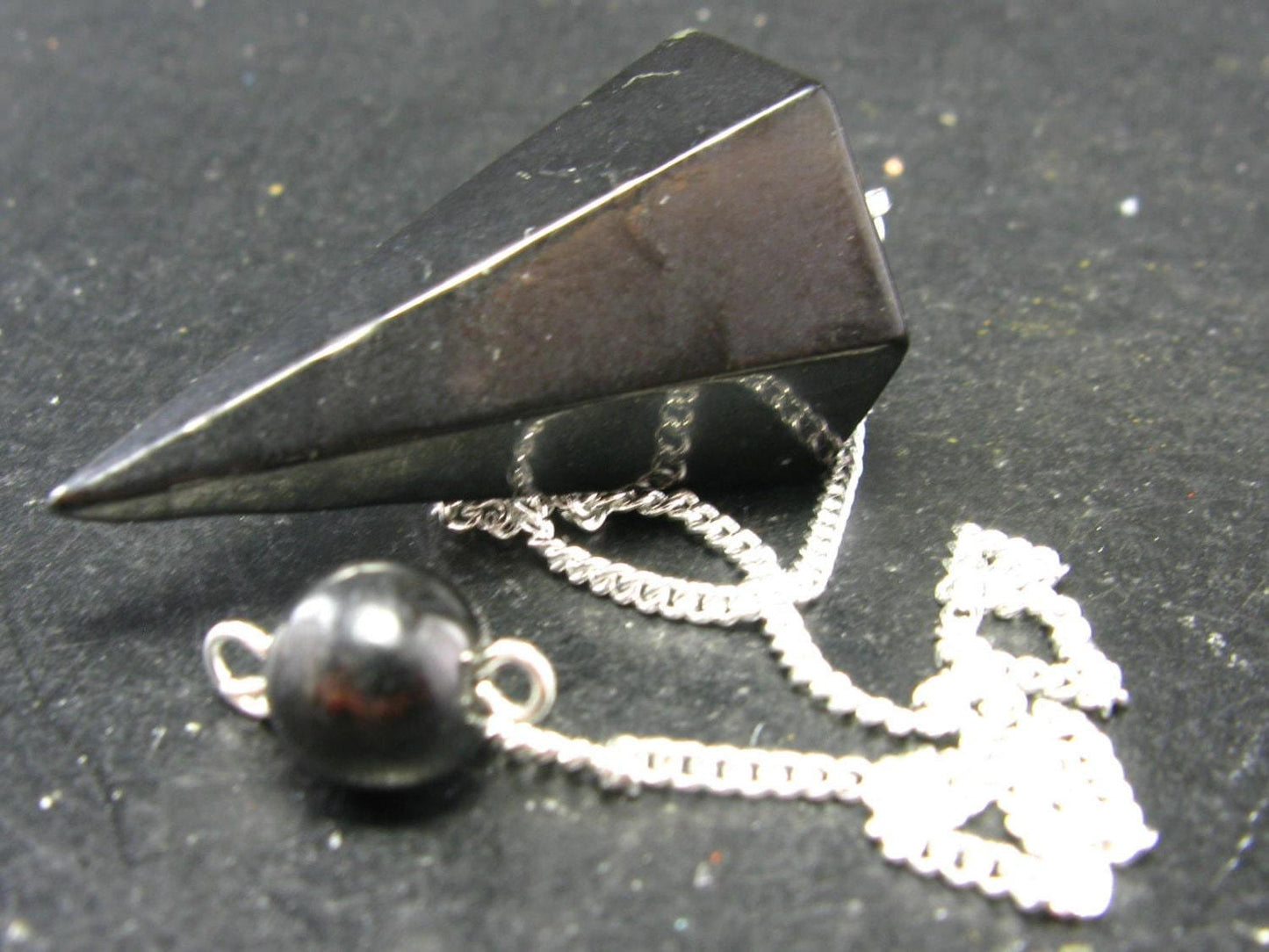 Black Shungite Pendulum From Russia