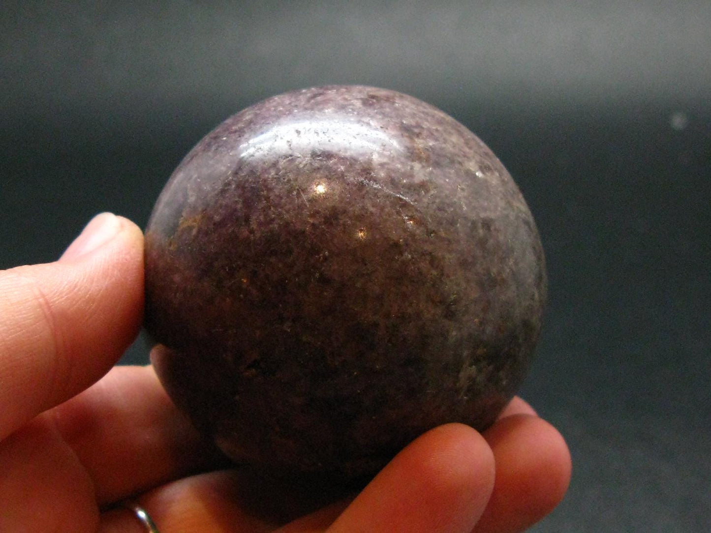 Lepidolite sphere from Brazil - 2.1"