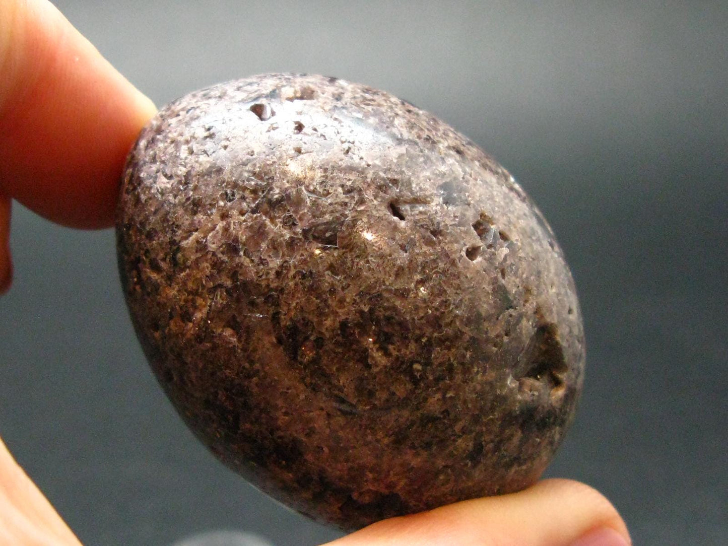 Extremely Rare Axinite Crystal Egg from Peru - 1.9"