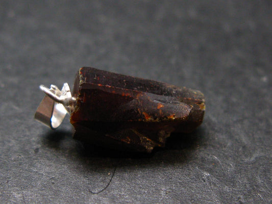 Zincite Zinkite Crystal 925 Silver Pendant From Poland - 0.9" - 3.04 Grams