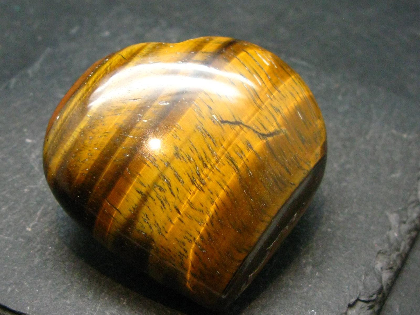 Tiger Eye Heart From Brazil - 2.0"