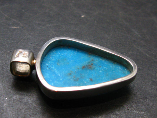 Turquoise Silver Pendant - 1.5" - 10.52 Grams