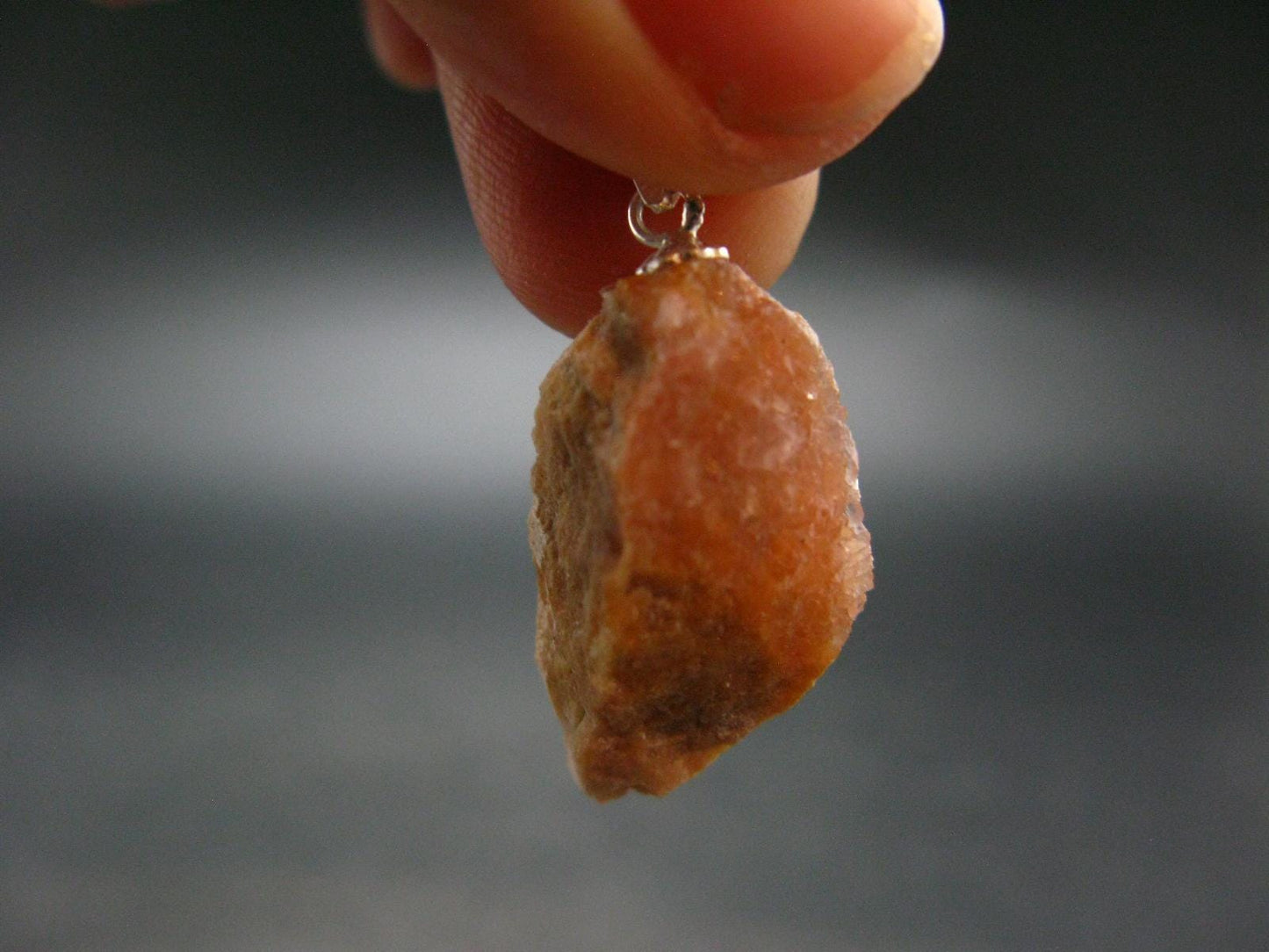Cobaltocalcite Cobalto Calcite Silver Pendant From Morocco - 1.2" - 2.98 Grams
