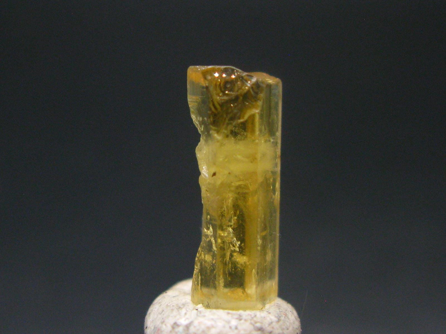 Gem Heliodor Golden Beryl Crystal From Tajikistan - 0.93 Grams - 0.5"