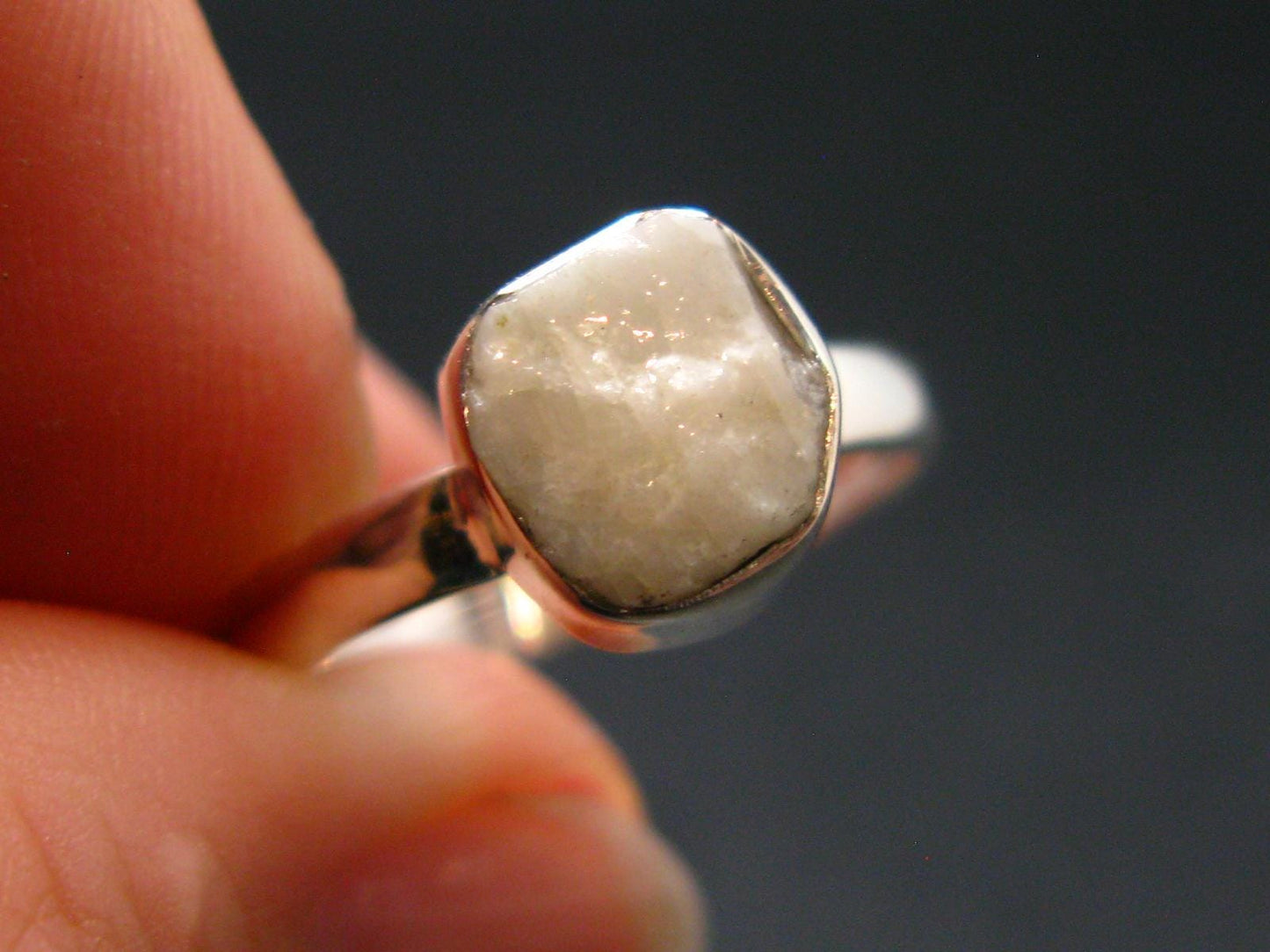 Phenakite Phenacite Sterling Silver Size 7 Ring from Nigeria - 1.93 Grams
