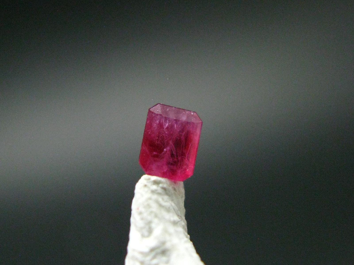Beautiful Rare Gem Bixbite Red Beryl Emerald Cut Stone From Utah USA - 0.11 Carats - 3.1x2.3mm