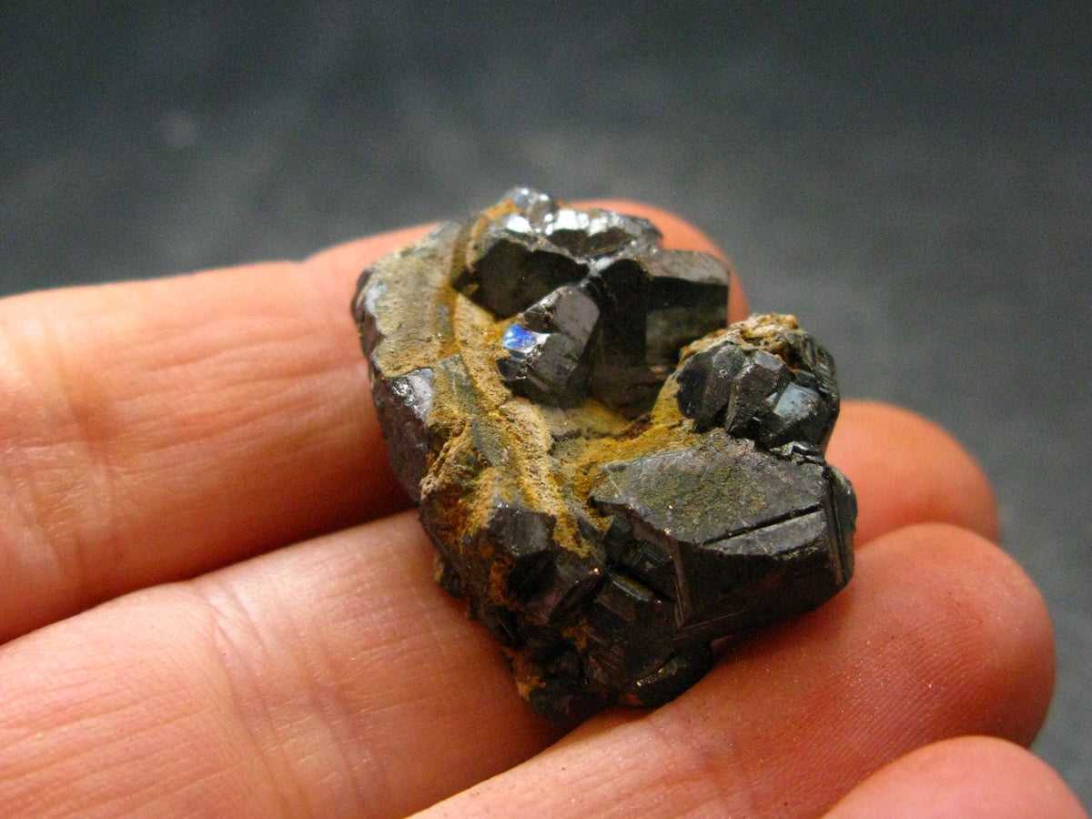 Silver Gray Terminated Bournonite Crystal from China - 17.73 Grams - 1.1"