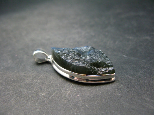 Faceted Labradorite Pendant In 925 Sterling Silver From Madagascar - 1.8'' - 11.1 Grams