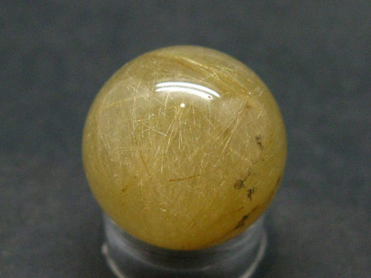 Rutilated Quartz Sphere w/ Rutile From Brazil - 0.7" - 9.1 Grams