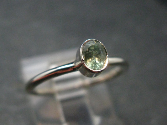 Genuine Alexandrite Gem Silver Ring From Russia - Size 5 - 1.42 Grams