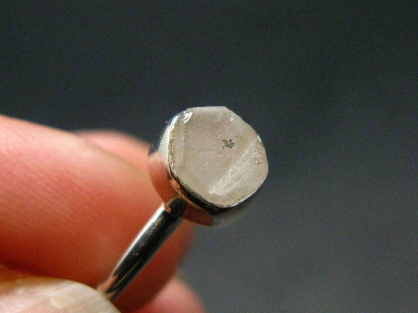 Phenakite Phenacite Crystal Silver Ring From Brazil - Size 6 - 1.78 Grams