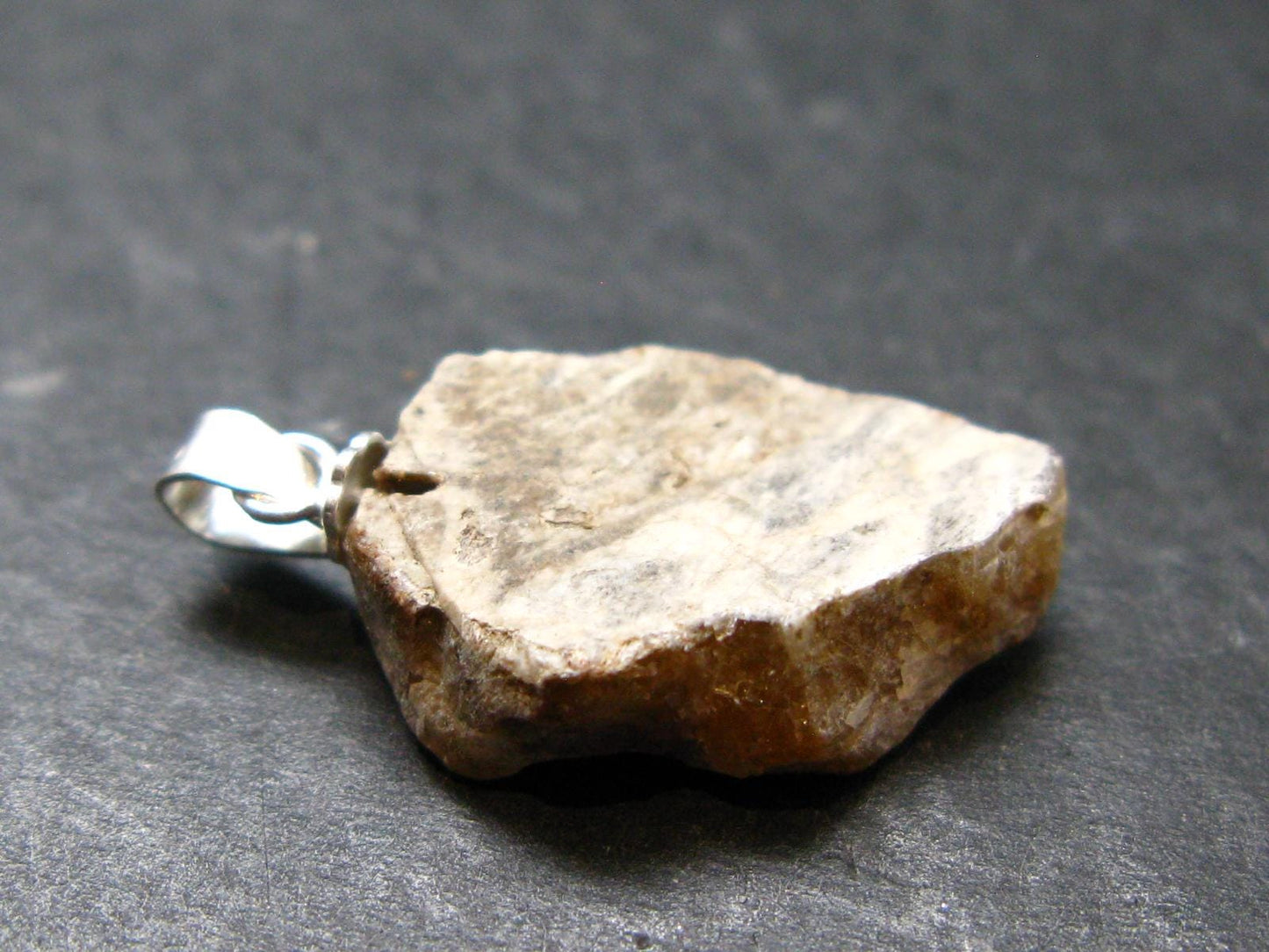 Rare Herderite Crystal Silver Pendant from Brazil - 1.0" - 2.29 Grams