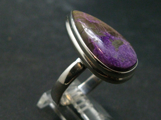 Rare Stichtite Silver Ring from Australia - Size 9.5 - 6.69 Grams