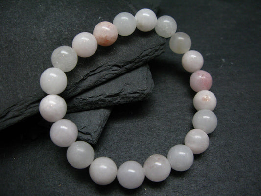 Pink Calcite Genuine Bracelet ~ 7 Inches ~ 10mm Round Beads