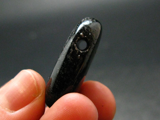 Nuumite Nuummite Metal Free Pendant From Greenland - 1.2" - 12.66 Grams