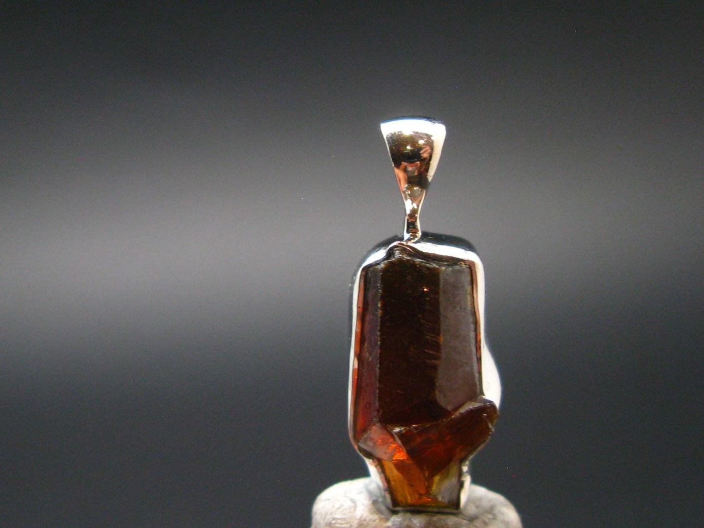 Zincite Zinkite Crystal 925 Silver Pendant From Poland - 0.9" - 3.60 Grams