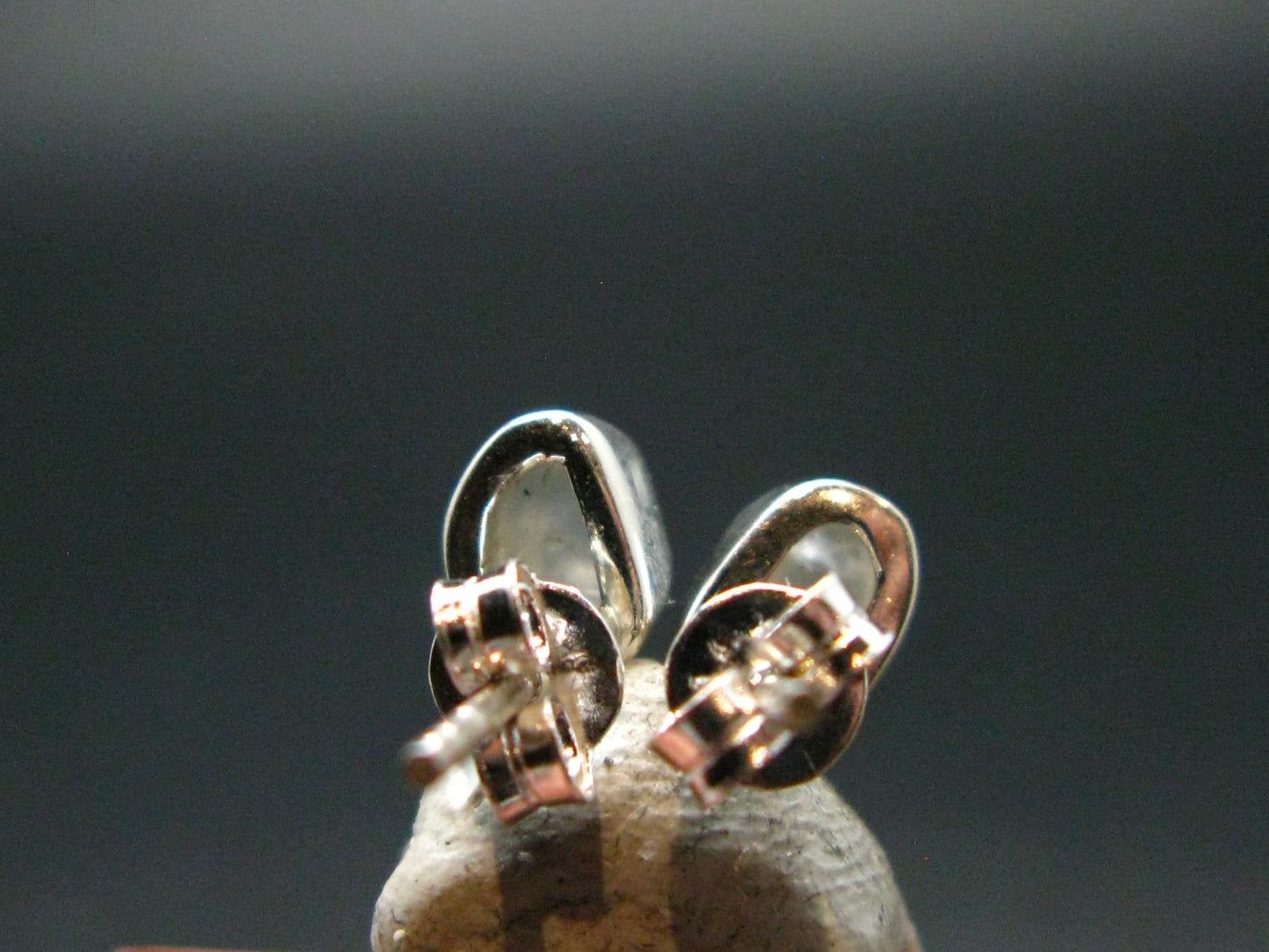 Phenakite Phenacite Stud Earrings Sterling Silver From Russia - 1.27 Grams