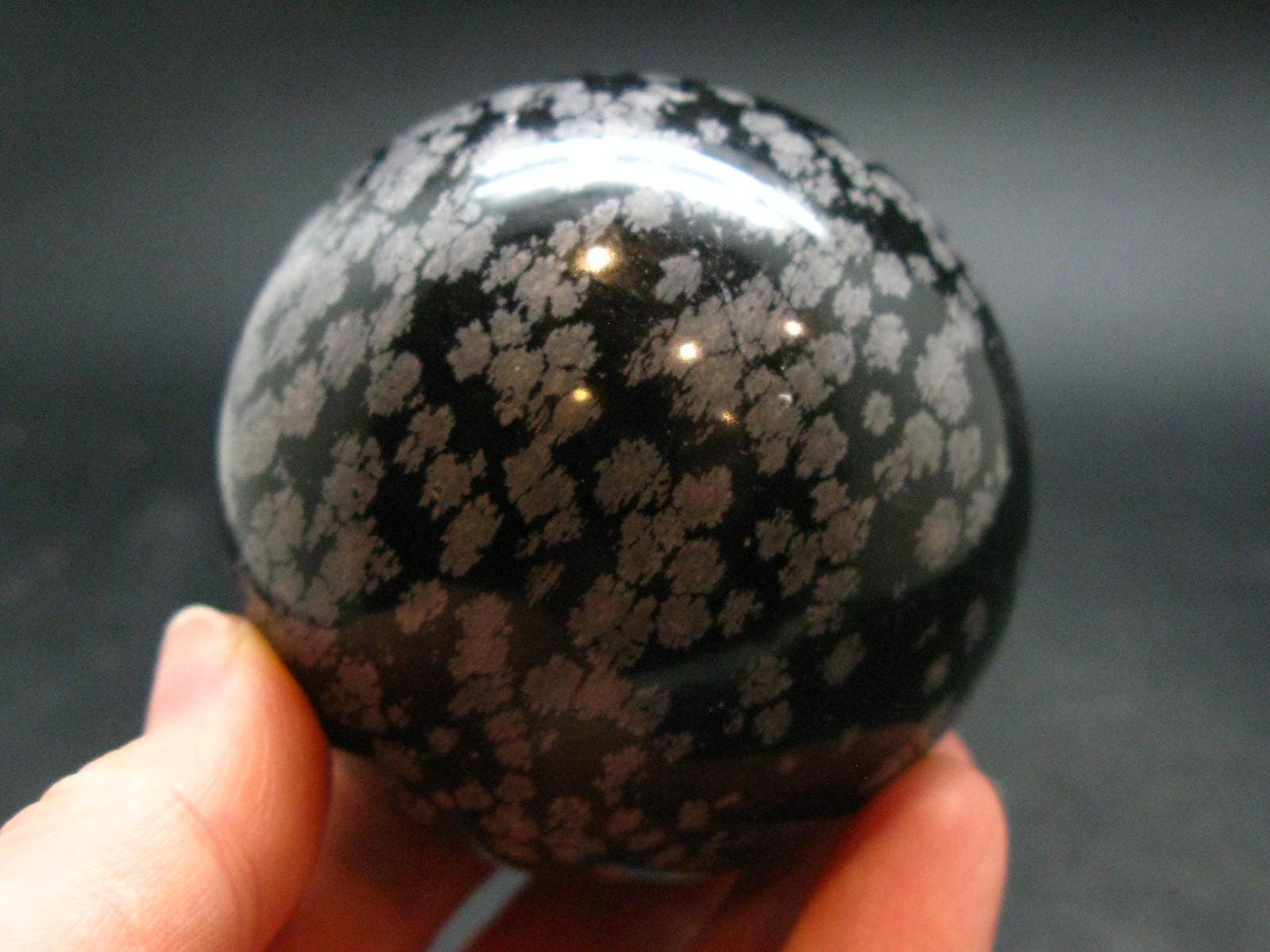 Snowflake Obsidian Sphere From Mexico - 2.4"