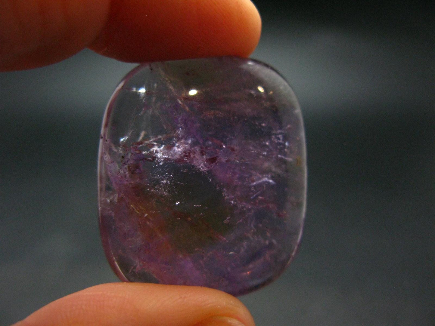 Rare Ametrine (Amethyst + Citrine) Tumbled Stone From Bolivia - 1.2" - 15.37 Grams