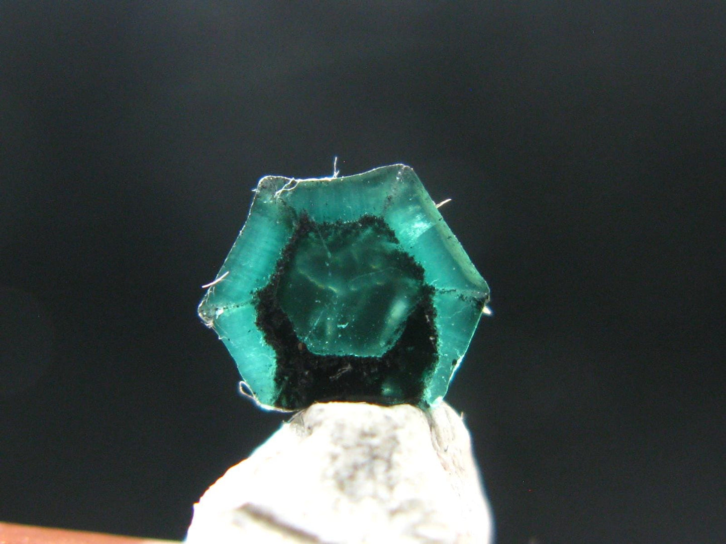 Beautiful Rare Gem Trapiche Emerald From Colombia - 0.65 Carats - 6x5mm