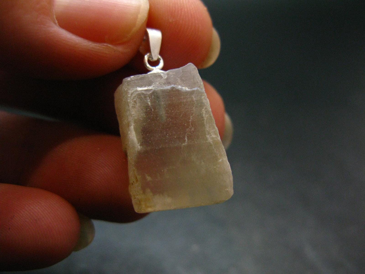 Natural Glow From Inside Moonstone 925 Silver Pendant - 1.0" - 3.51 Grams