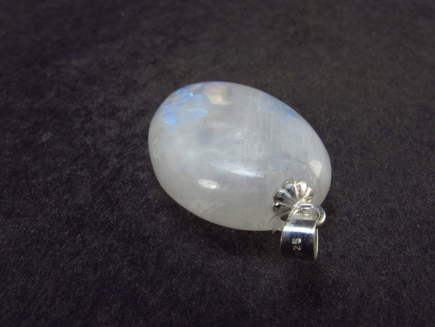 Natural Glow From Inside Moonstone 925 Silver Pendant- 1.2" - 5.0 Grams