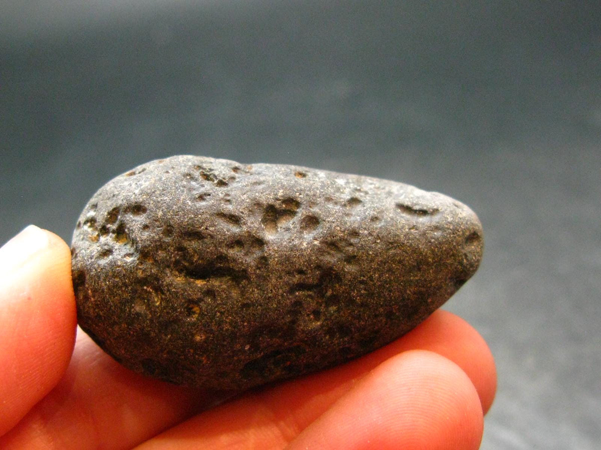 Rare Large Black Tibetan Tektite Raw Piece from Tibet - 1.7" - 30.12 Grams