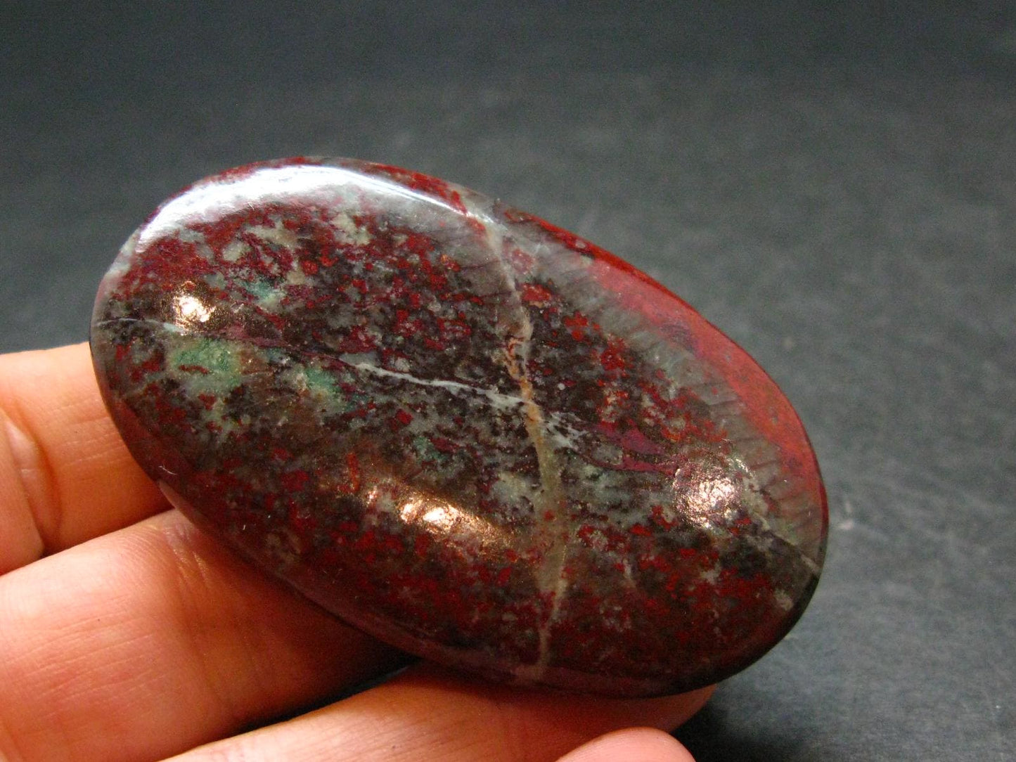 Crimson Cuprite Polished Stone from Mexico - 2.2" - 39.62 Grams