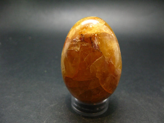 Yellow Fluorite Crystal Egg From China - 2.6" - 236.68 Grams