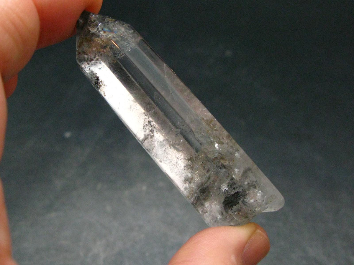 Nice Tibetan Black Quartz Tumbled Stone from Tibet - 2.4" - 21.87 Grams