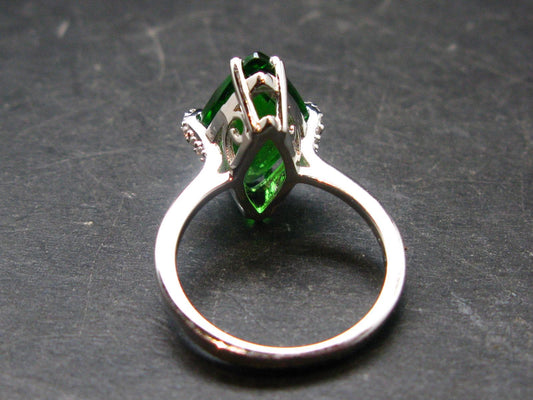 Helenite Gaia Stone Gem Sterling Silver Ring From Washington - Size 6 - 4.50 Carats