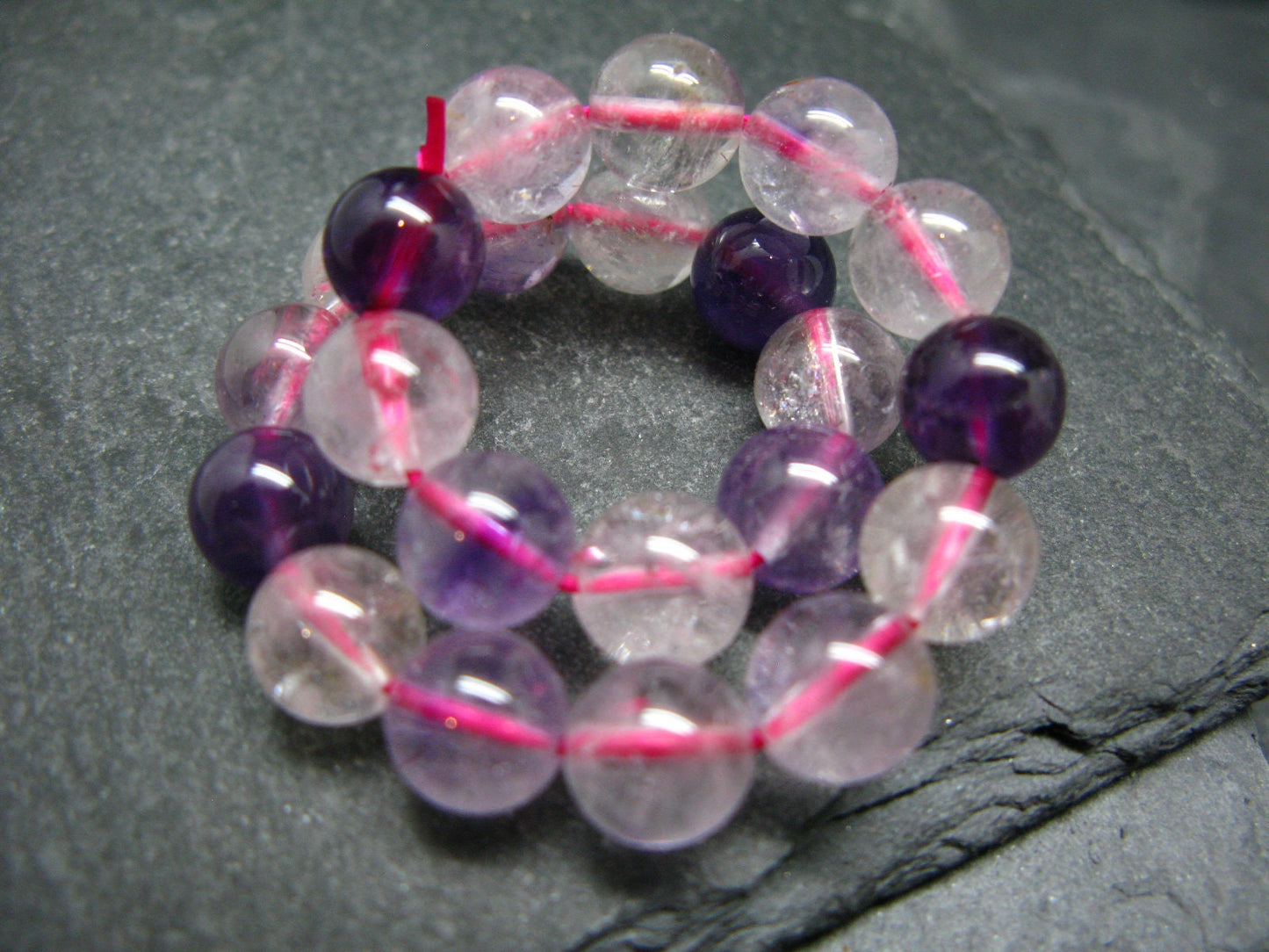 Super 7 Genuine Bracelet ~ 7 Inches ~ 8mm Round Beads